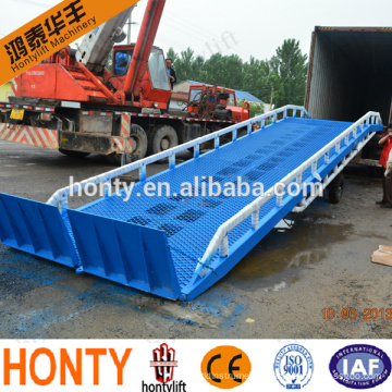 hot sale 10t mobile hydraulic container loading dock ramp/hydraulic lift for container